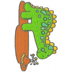 Dinosaur Embroidery Design 5 Dinosaur Embroidery Design 5